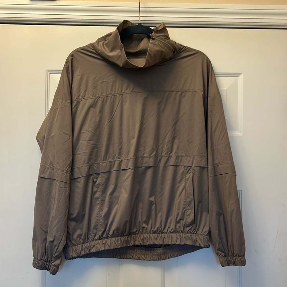 Athleta Mortar Mushroom Run With It Half Zip Pullover